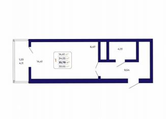 Продажа квартиры студии, 35.8 м2, Республика Башкортостан