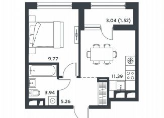 Продам квартиру студию, 31 м2, Московская область