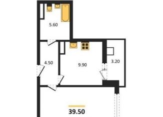 Продам 1-комнатную квартиру, 39.5 м2, Воронеж, улица Шибилкина, 5