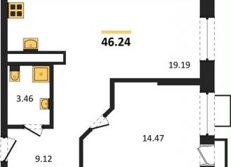 Продается 1-ком. квартира, 46.2 м2, Воронеж, набережная Чуева, 7