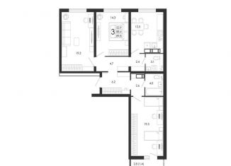 3-комнатная квартира на продажу, 89.8 м2, Воронеж, улица Загоровского, 5/1