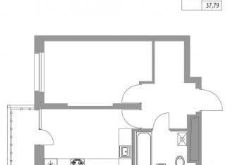 Продам однокомнатную квартиру, 37.8 м2, Татарстан