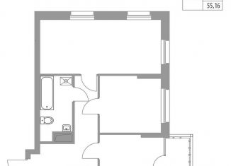 Продам 2-ком. квартиру, 55.2 м2, Татарстан