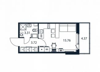 Продам квартиру студию, 22.2 м2, Мурино, Романовская улица, 9