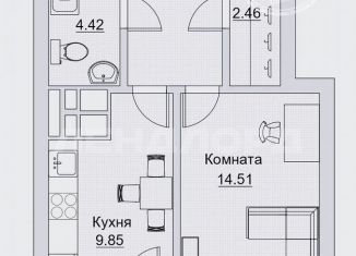 Продажа однокомнатной квартиры, 40.3 м2, Ростов-на-Дону, Тибетская улица, 1Бс1, Ворошиловский район