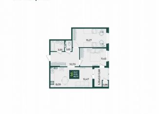 Продам 3-комнатную квартиру, 66.7 м2, Краснодар, микрорайон Образцово