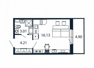 Продаю квартиру студию, 22.9 м2, Мурино, Ручьёвский проспект, 20