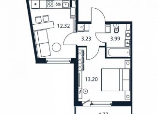 Продажа 1-комнатной квартиры, 32.2 м2, Мурино, Романовская улица, 9