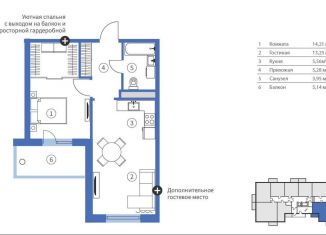 Продается 2-комнатная квартира, 47.4 м2, Карелия