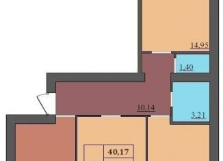 Продается трехкомнатная квартира, 67.3 м2, Ярославль