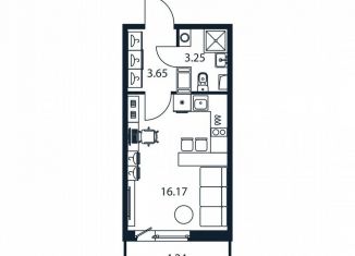 Продаю квартиру студию, 22.7 м2, Мурино, Романовская улица, 9