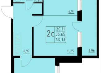 2-комнатная квартира на продажу, 40.1 м2, Пермь