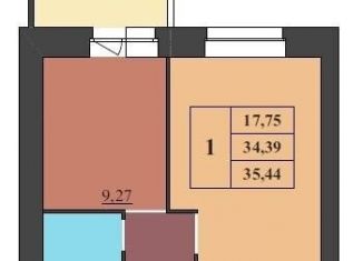 Продам однокомнатную квартиру, 35.4 м2, Ярославль