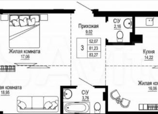 Продам 3-комнатную квартиру, 84 м2, Ростов-на-Дону, Привокзальная улица, 3/1, ЖК Донская Слобода