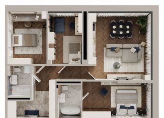 Продаю трехкомнатную квартиру, 92.2 м2, Республика Башкортостан, улица Аксакова, 14