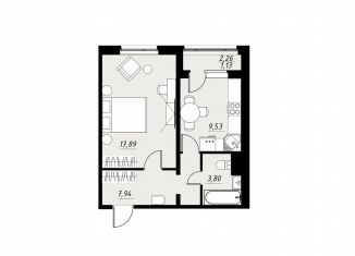 Продажа однокомнатной квартиры, 40.3 м2, Тамбов