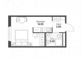 Продаю квартиру студию, 22.6 м2, Санкт-Петербург, Московское шоссе, 13ЖЗ