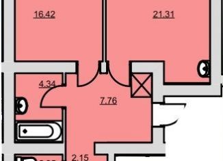 Продам 2-ком. квартиру, 71.6 м2, Нефтекамск, Комсомольский проспект, 53Б