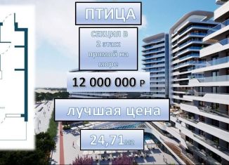 Продается квартира студия, 24.5 м2, Крым