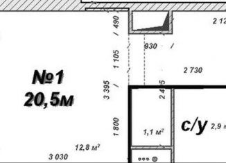 Продам квартиру студию, 20 м2, Москва, проспект Защитников Москвы, 15, район Некрасовка