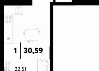 Продаю квартиру студию, 30.6 м2, Тюмень, Ленинский округ