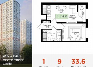 Продажа 1-ком. квартиры, 33.6 м2, Тула, Торховский проезд, 4