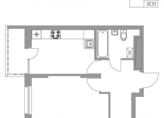 1-ком. квартира на продажу, 37.5 м2, Татарстан
