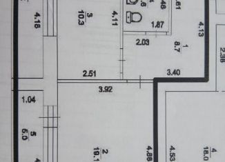 Продам 1-ком. квартиру, 47 м2, Уфа, улица Октябрьской Революции
