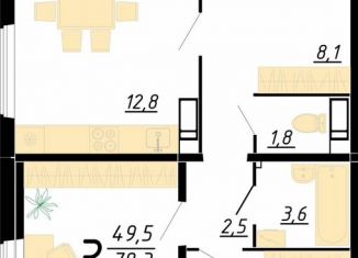 Продажа 3-комнатной квартиры, 80 м2, Воронеж, улица Пескова, 6