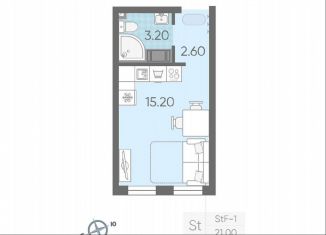 Продаю квартиру студию, 21 м2, Санкт-Петербург