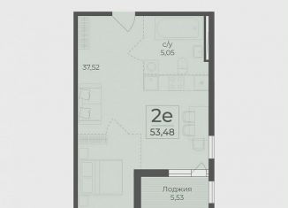Продается однокомнатная квартира, 53.5 м2, Крым