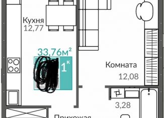 Продаю 1-комнатную квартиру, 34 м2, Крым