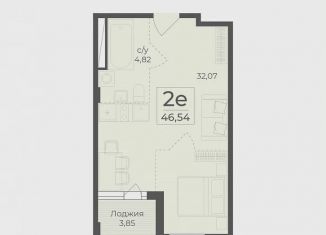Продам однокомнатную квартиру, 48.5 м2, Крым