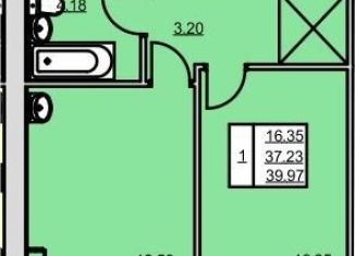 Продажа 1-ком. квартиры, 40 м2, Нефтекамск, Комсомольский проспект, 53Б