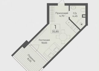 Квартира на продажу студия, 35.9 м2, Крым