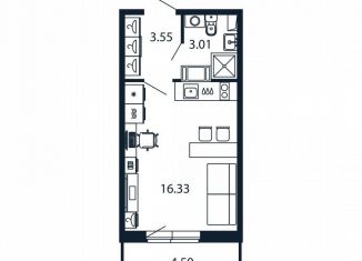 Продажа квартиры студии, 22.5 м2, Мурино, Ручьёвский проспект, 20