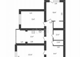 Продается трехкомнатная квартира, 74 м2, Уфа, улица 50 лет СССР, 46