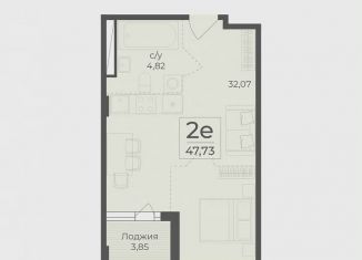 Продается 1-ком. квартира, 49.7 м2, Крым