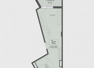 Продается квартира студия, 107.2 м2, Крым