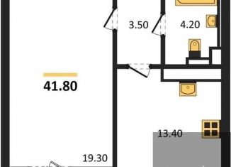 Продаю однокомнатную квартиру, 41.8 м2, Воронеж, улица Загоровского, 5/4