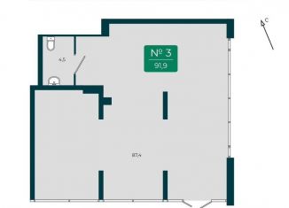 Продается помещение свободного назначения, 91.9 м2, Тюмень, улица Василия Подшибякина, 9