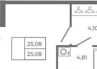 Продается квартира студия, 25.1 м2, Сертолово