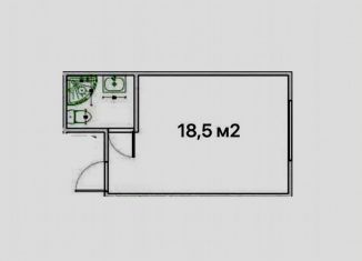 Продам квартиру студию, 18.8 м2, Москва, улица Подольских Курсантов, 18к1, ЮАО