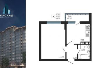 Продается 1-комнатная квартира, 36.4 м2, Воронеж, улица Димитрова, 131