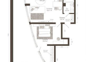 Продам 1-комнатную квартиру, 101.1 м2, Республика Башкортостан, улица Менделеева, 137