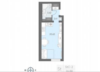 Продаю квартиру студию, 25.9 м2, Санкт-Петербург