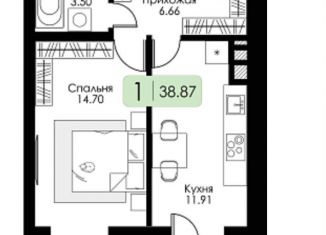 Продажа 1-ком. квартиры, 38.9 м2, Смоленск, Ипподромный проезд, 36