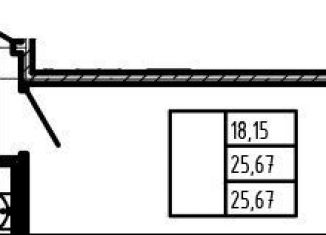 Продаю квартиру студию, 25.7 м2, Сертолово, Златоглавая улица, 2к4
