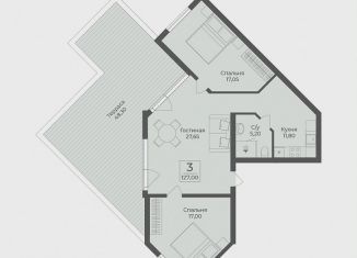 Продается 2-ком. квартира, 127 м2, Крым