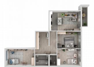 Продажа 3-ком. квартиры, 83.3 м2, Самарская область